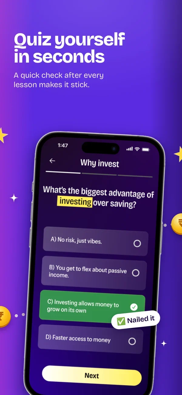 Quiz yourself in seconds