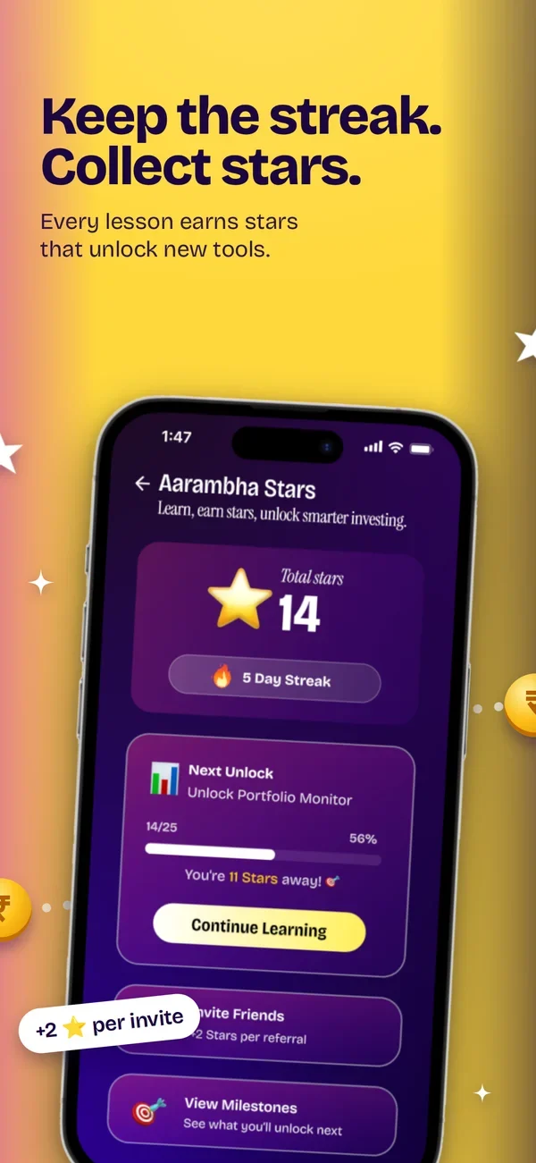 Keep the streak. Collect stars.